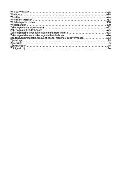 2019-2020 Volkswagen T-Roc Owner's Manual | Dutch