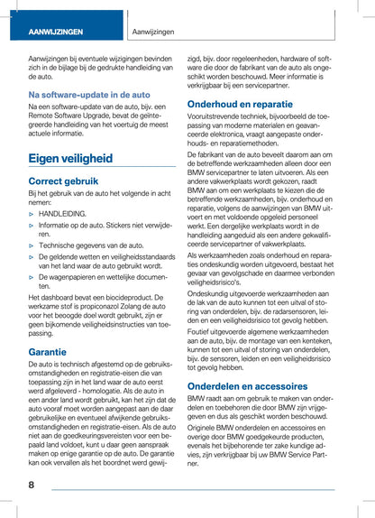 2019-2022 BMW 8-serie Manuel du propriétaire | Néerlandais