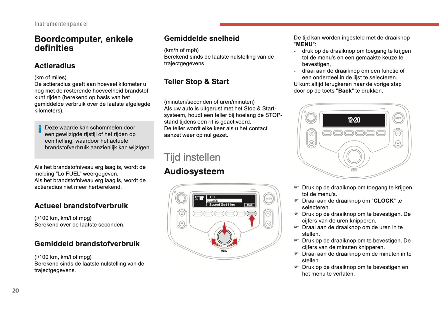 2014-2021 Citroën C1 Manuel du propriétaire | Néerlandais