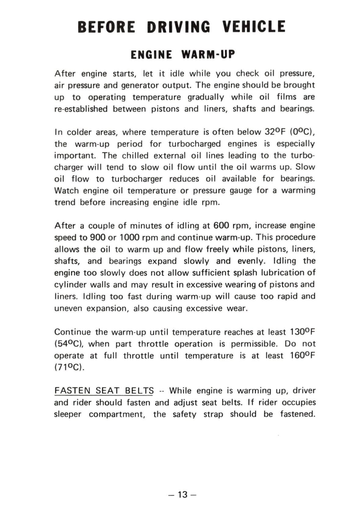 1976 Kenworth  Owner's Manual | English