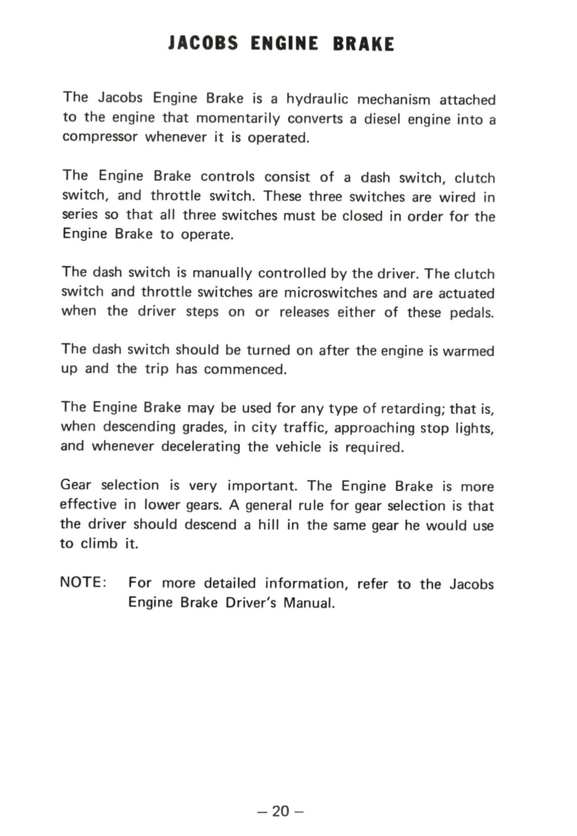 1976 Kenworth  Owner's Manual | English