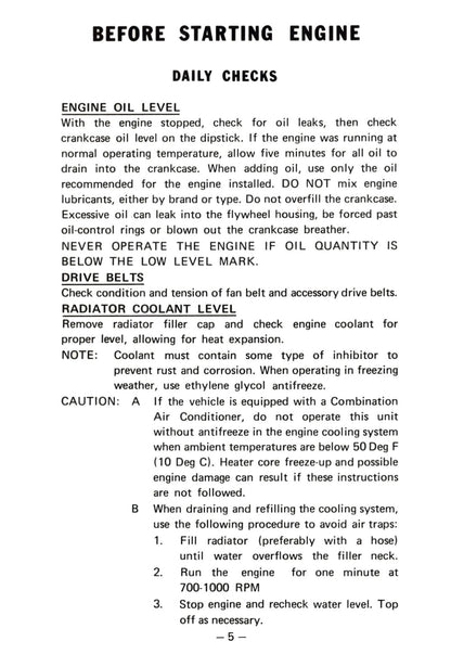 1976 Kenworth  Owner's Manual | English