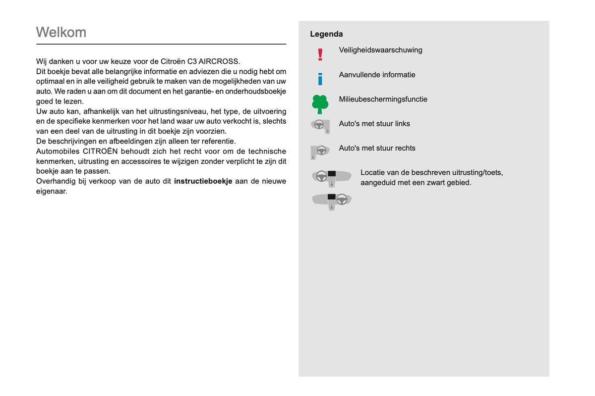 2019-2021 Citroën C3 Aircross Gebruikershandleiding | Nederlands