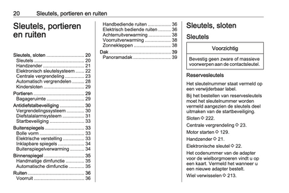 2020-2022 Opel Crossland Owner's Manual | Dutch