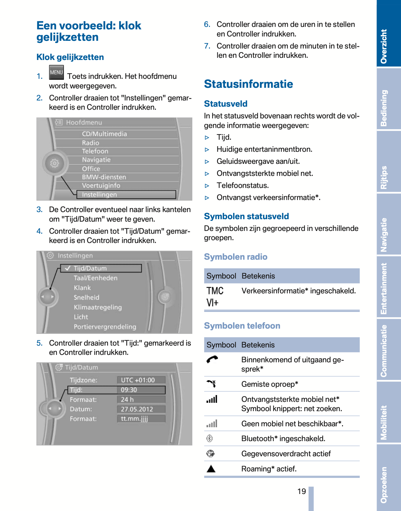 2010-2011 BMW Z4 Owner's Manual | Dutch