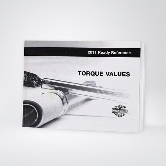 2011 Harley-Davidson Torque Values Manuel du propriétaire | Anglais