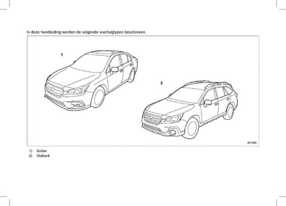 2019 Subaru Outback/Legacy Owner's Manual | Dutch