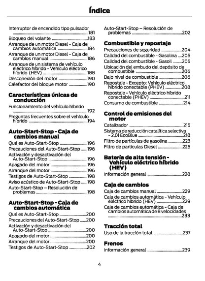 2021-2024 Ford Galaxy/S-Max Manuel du propriétaire | Espagnol