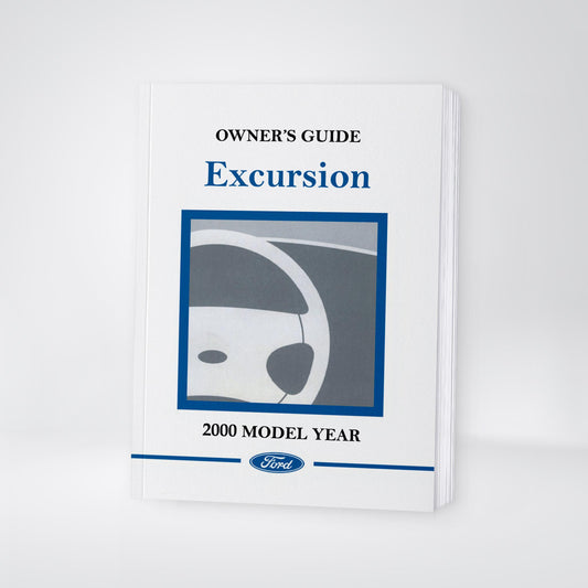 2000 Ford Excursion Owner's Manual | English