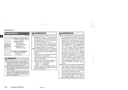 2017-2018 Mitsubishi ASX Owner's Manual | Dutch