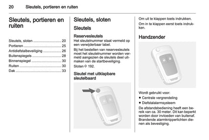 2013 Opel Mokka Owner's Manual | Dutch