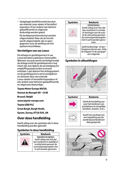 2022-2023 Lexus UX 250h Owner's Manual | Dutch