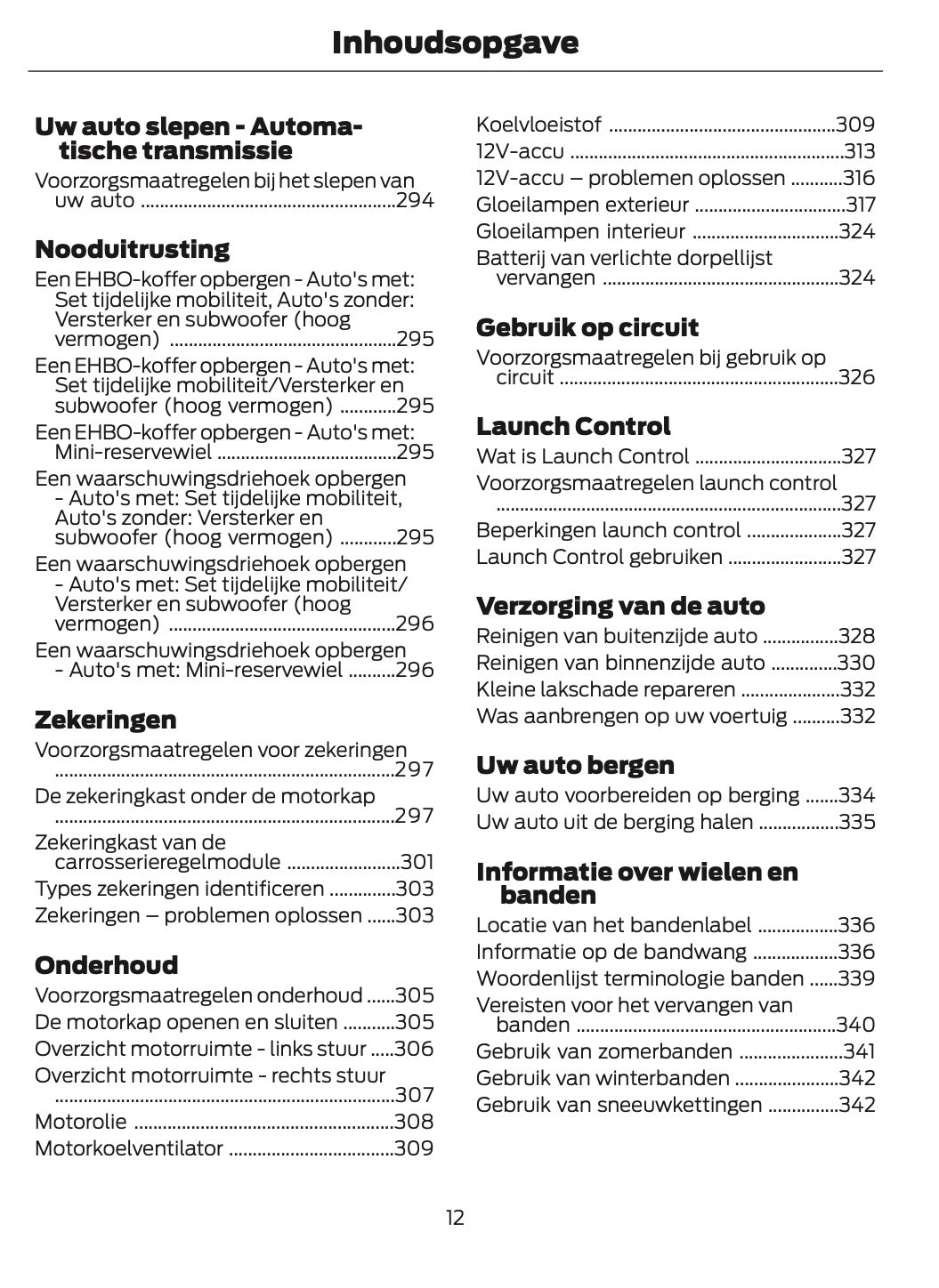 2024 Ford Puma Owner's Manual | Dutch