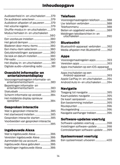 2024 Ford Puma Gebruikershandleiding | Nederlands