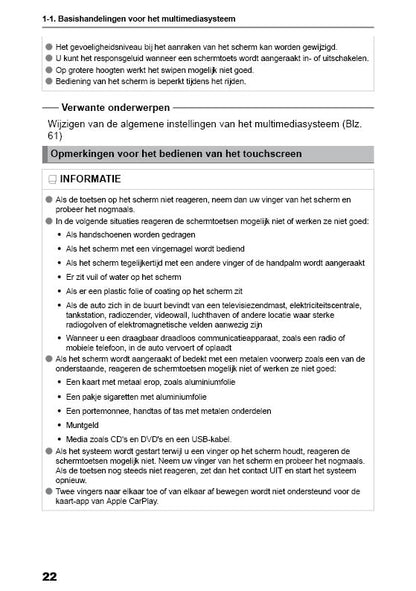 2024 Toyota Corolla Touring Sports Navigation Manual | Dutch