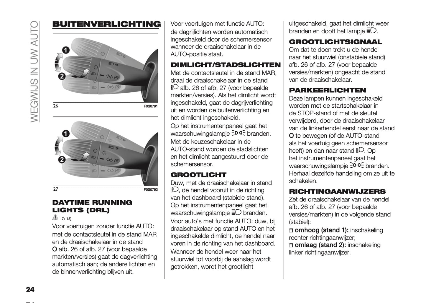 2022-2023 Fiat 500/500 Hybrid/500C/500C Hybrid Owner's Manual | Dutch