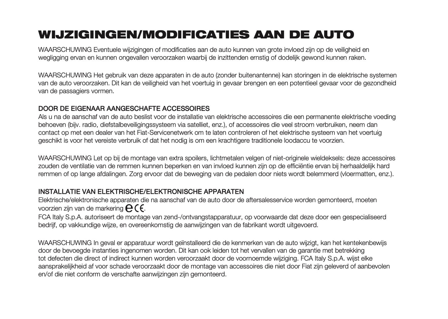 2022-2023 Fiat 500/500 Hybrid Gebruikershandleiding | Nederlands