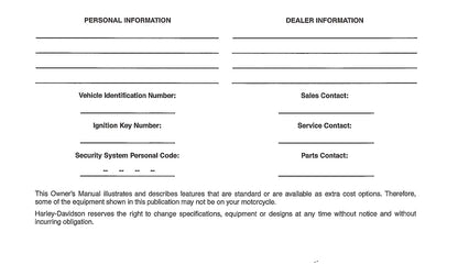 2010 Harley Davidson Dyna Gebruikershandleiding | Engels