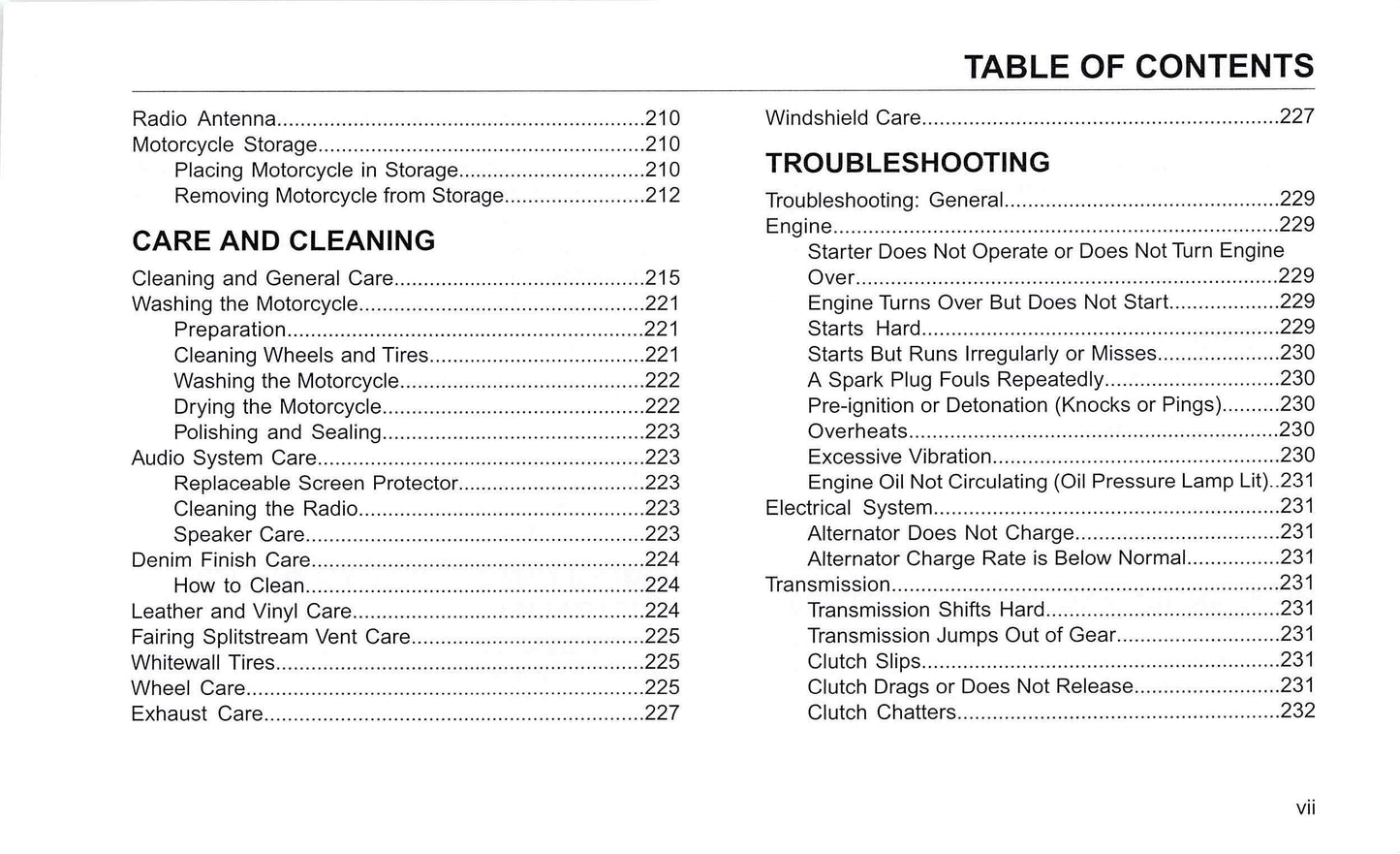 2017 Harley-Davidson Touring Gebruikershandleiding | Engels