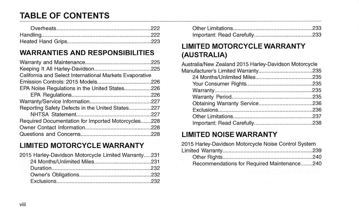 2015 Harley-Davidson FLHTKSE Owner's Manual | English