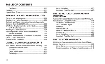 2015 Harley-Davidson FLHTKSE Owner's Manual | English