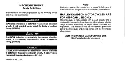 2010 Harley-Davidson Trike Gebruikershandleiding | Engels