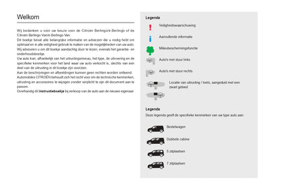 2021-2023 Citroën Berlingo / E-Berlingo / Berlingo Van / E-Berlingo Van Manuel du propriétaire | Néerlandais