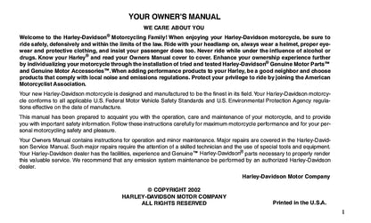 2003 Harley-Davidson Softail Owner's Manual | English