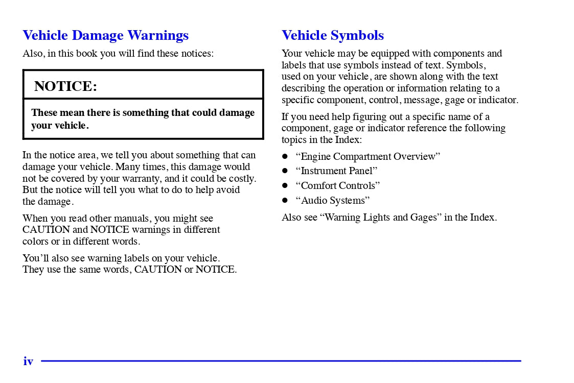 2002 Cadillac Escalade EXT Manuel du propriétaire | Anglais