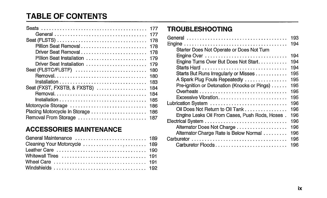 2003 Harley-Davidson Softail Owner's Manual | English