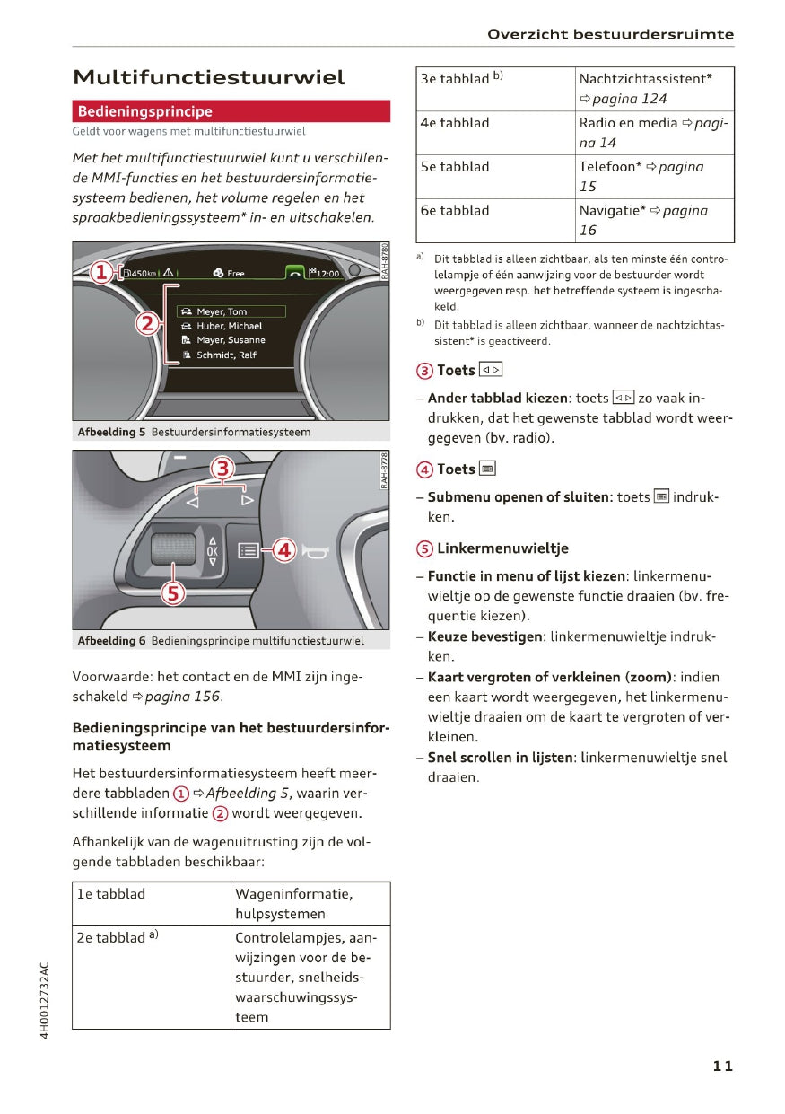 2014 - 2017 Audi A8 / S8 / S8 Plus Owner's Manual | Dutch