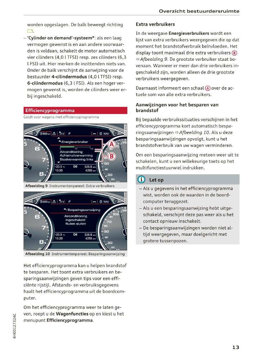 2014 - 2017 Audi A8 / S8 / S8 Plus Owner's Manual | Dutch