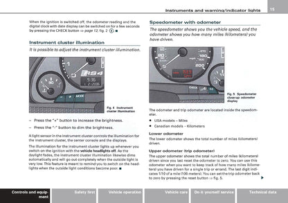 2007 Audi RS4 Manuel du propriétaire | Anglais