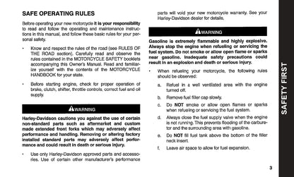 2003 Harley-Davidson Softail Owner's Manual | English