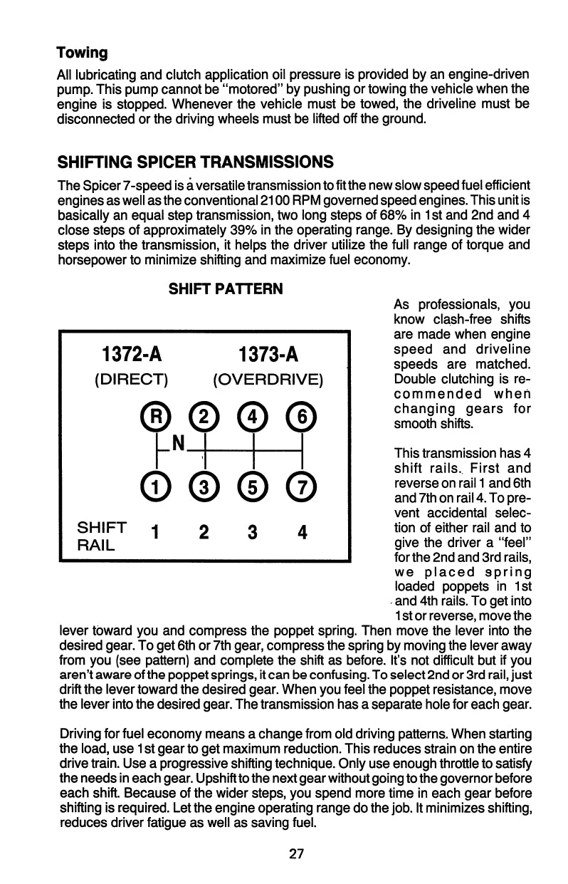 1981-1990 Peterbilt 379 Owner's Manual | English