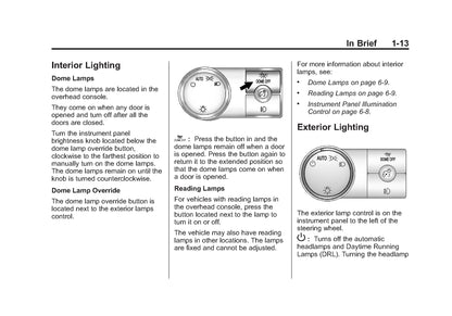 2013 Cadillac Escalade / ESV Owner's Manual | English