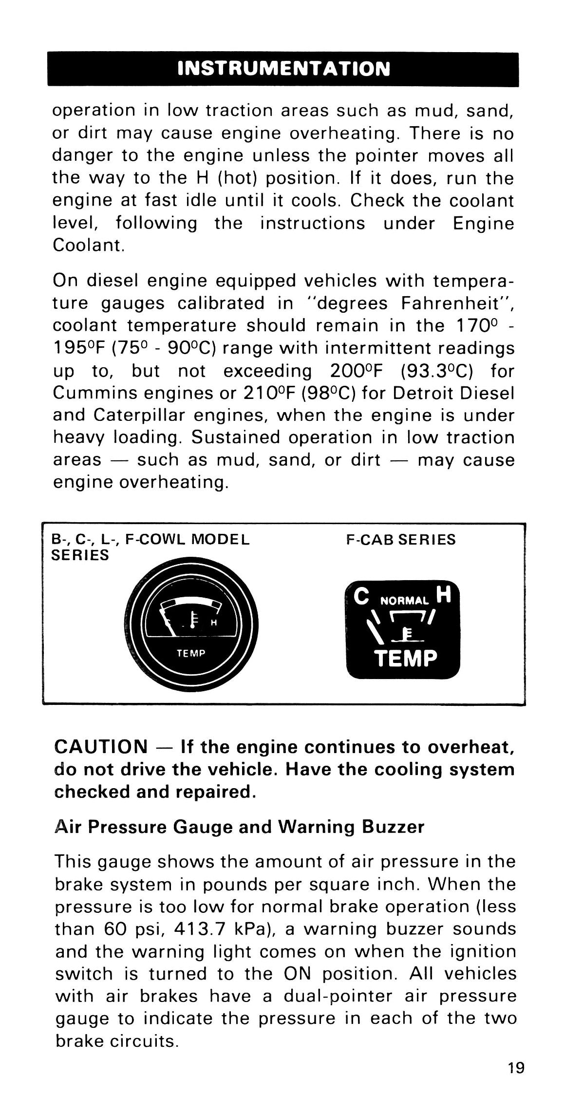 1985 Ford Medium Duty / 600 / 700 / 7000 Owner's Manual | English