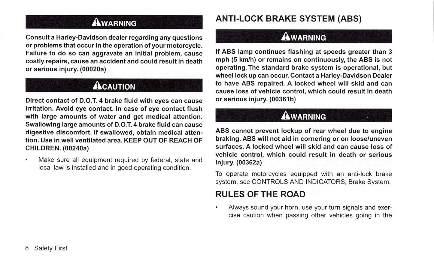 2017 Harley-Davidson Touring Gebruikershandleiding | Engels