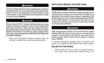 2017 Harley-Davidson Touring Gebruikershandleiding | Engels