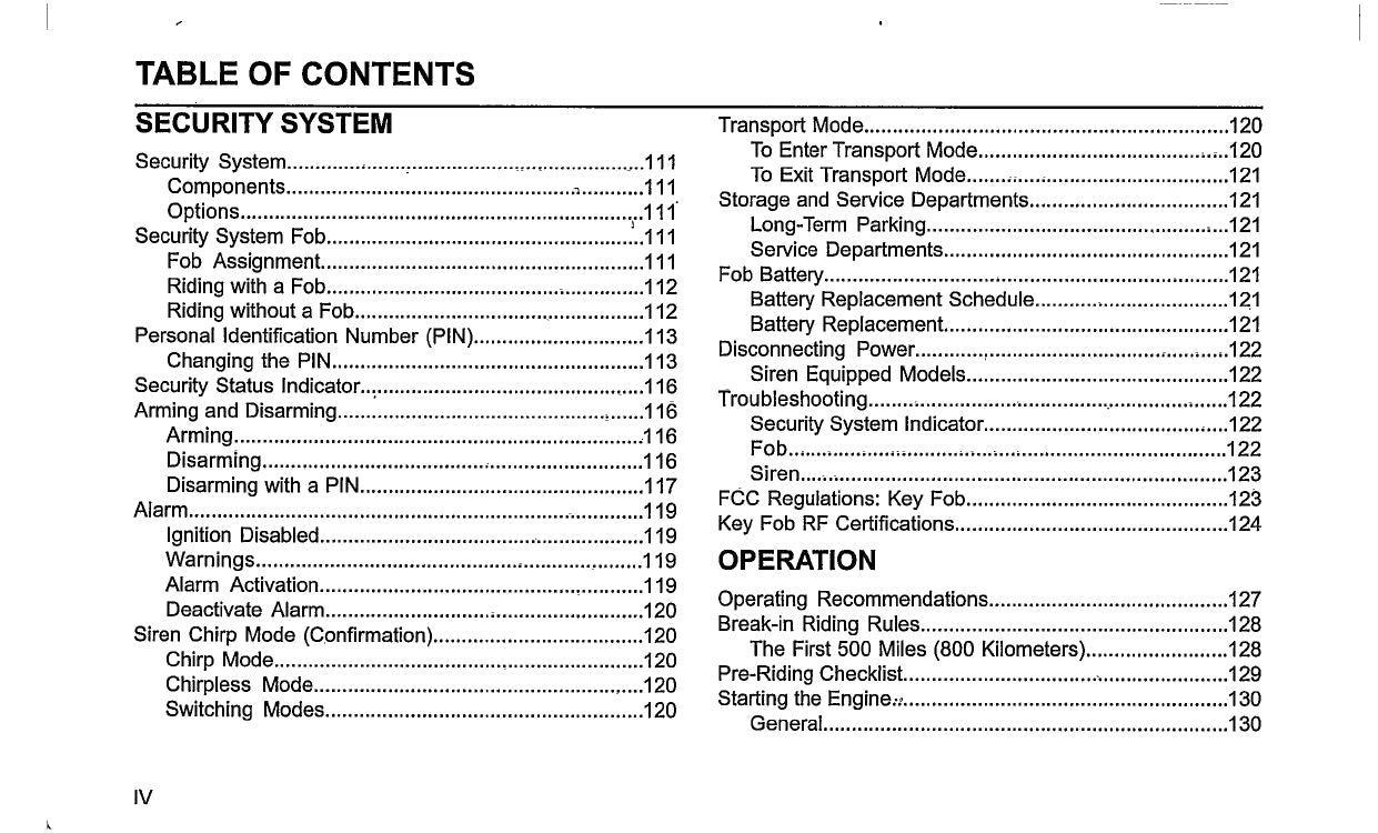 2018 Harley Davidson Touring Owner's Manual | English