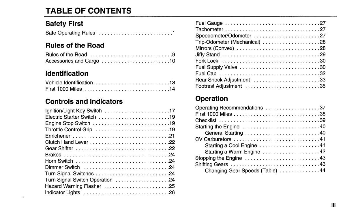 1999 Harley-Davidson FXR3 Owner's Manual | English