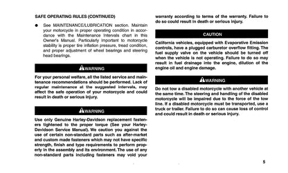 1999 Harley-Davidson FXR3 Owner's Manual | English