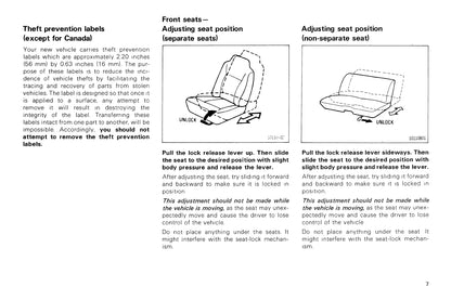 1987 Toyota 4WD Truck / 4Runner Manuel du propriétaire | Anglais