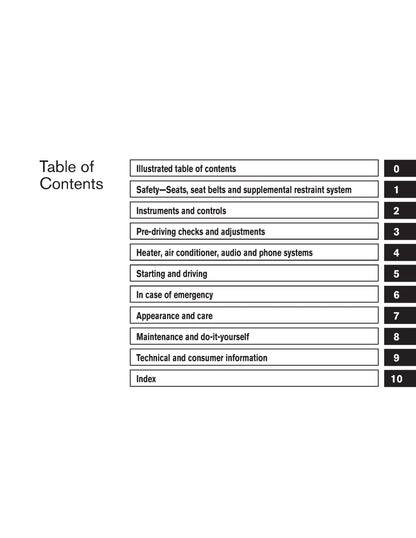 2011 Nissan Frontier Owner's Manual | English