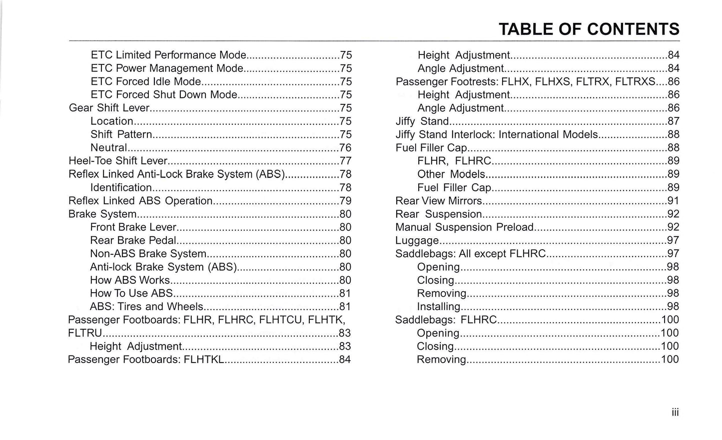 2017 Harley-Davidson Touring Gebruikershandleiding | Engels
