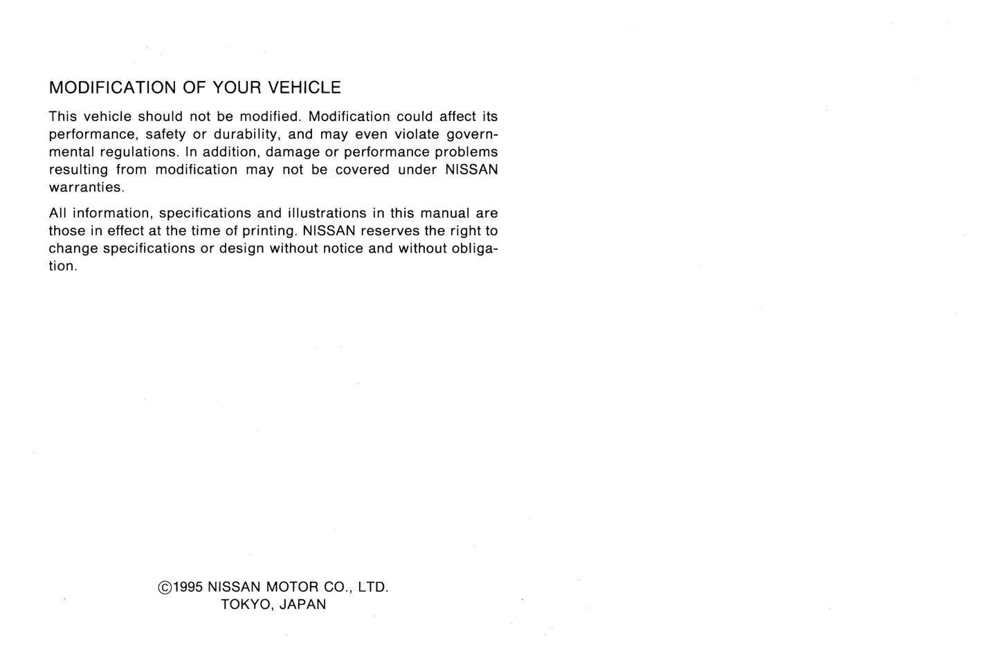 1993 Nissan 300ZX Manuel du propriétaire | Anglais