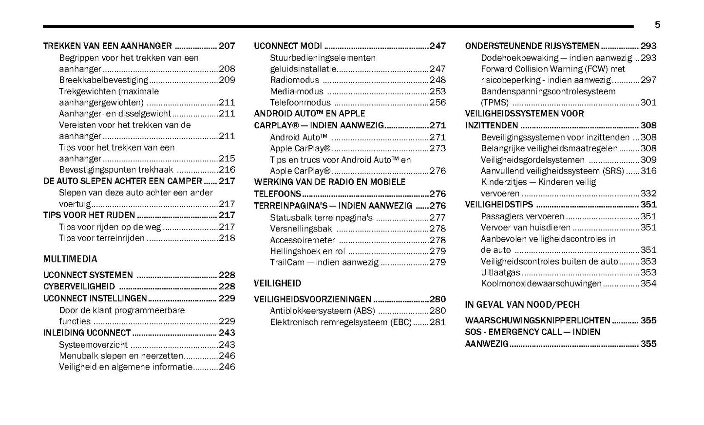 2020-2021 Jeep Wrangler Owner's Manual | Dutch