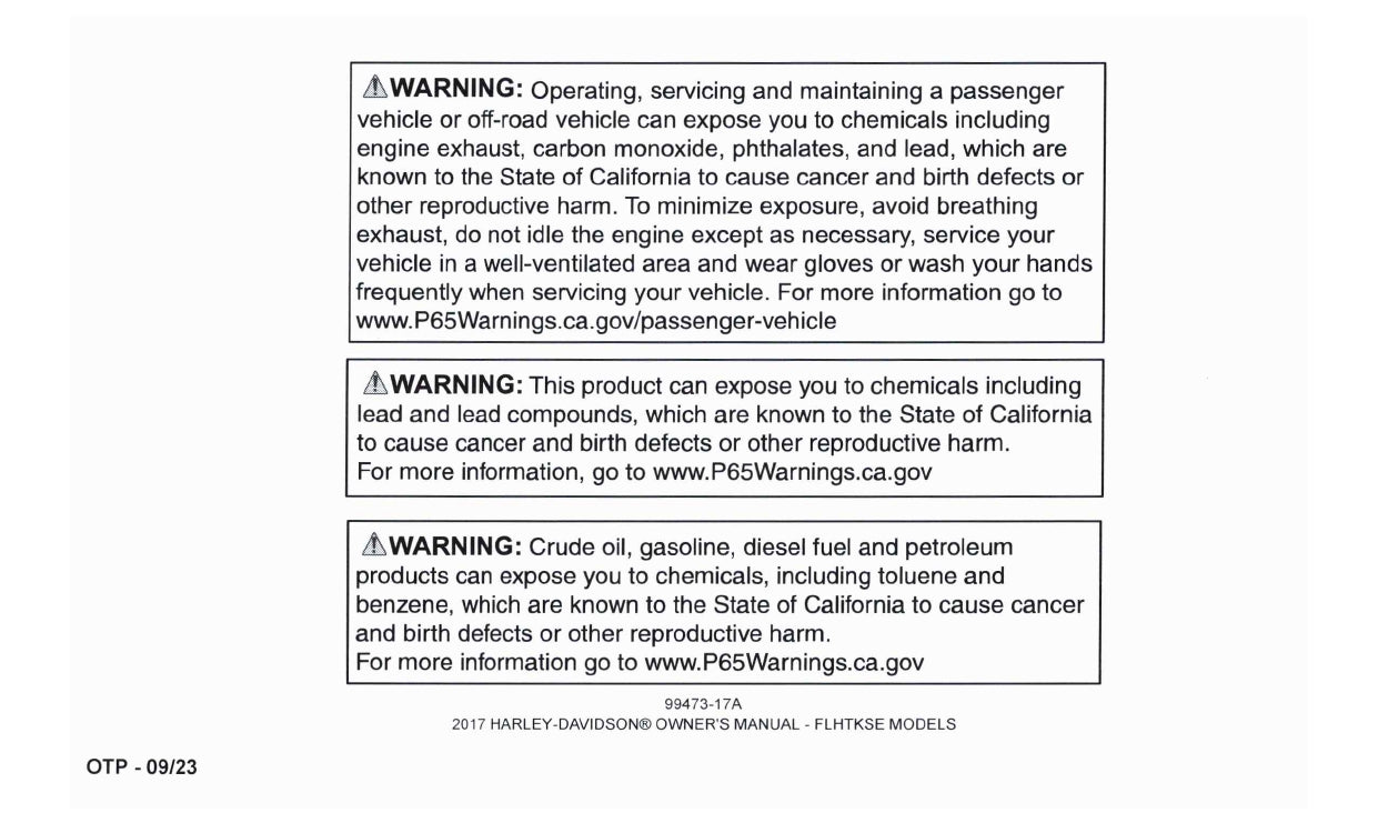 2017 Harley-Davidson FLHTKSE Gebruikershandleiding | Engels