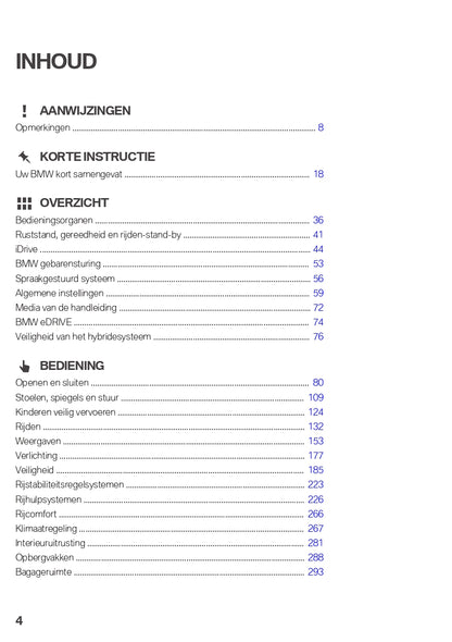 2019 BMW 5 Series/5 Series PHEV Owner's Manual | Dutch