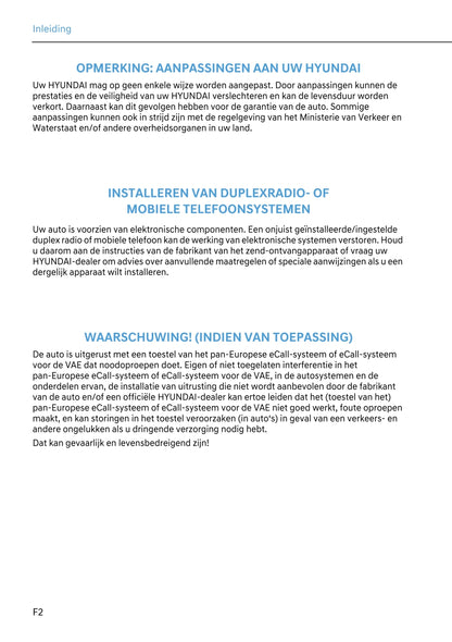 2024 Hyundai Kona Electric Owner's Manual | Dutch